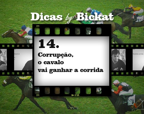 Corrupção, o cavalo vai ganhar a corrida