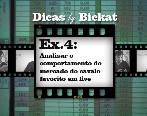 Analisar o comportamento do mercado do cavalo favorito em live