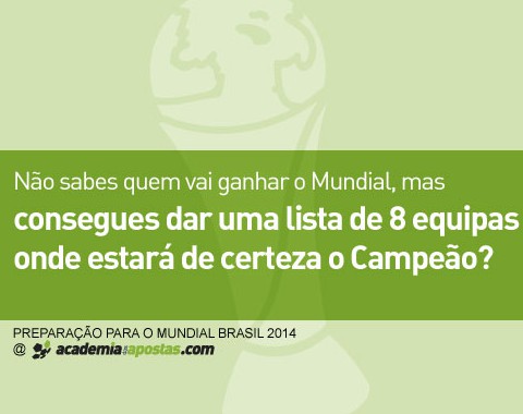 Dutching no vencedor do Mundial 2014: uma aposta apetecível