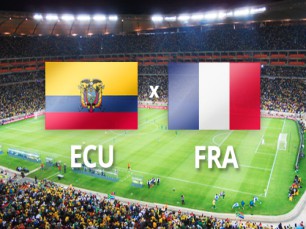 Equador vs França: gauleses para confirmar primeiro lugar do grupo