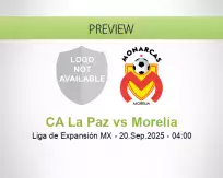CA La Paz Morelia betting prediction (19 September 2025)