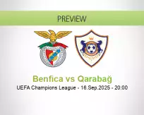 Benfica Qarabağ betting prediction (16 September 2025)