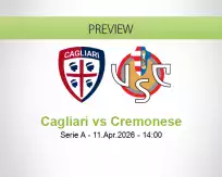 Cagliari Cremonese betting prediction (11 April 2026)