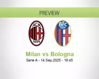Milan Bologna betting prediction (14 September 2025)