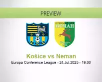 Košice Neman betting prediction (24 July 2025)