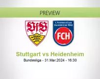 Stuttgart Heidenheim betting prediction (31 March 2024)