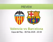 Valencia Barcelona betting prediction (06 February 2025)