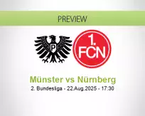 Münster Nürnberg betting prediction (22 August 2025)