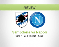 Sampdoria Napoli betting prediction (23 September 2021)