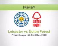 Leicester Nottm Forest betting prediction (25 October 2024)