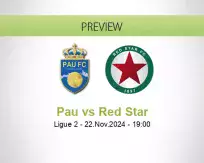 Pau Red Star betting prediction (23 November 2024)