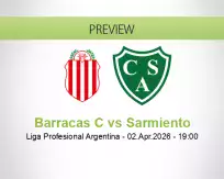 Barracas C vs Sarmiento