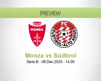 Monza Südtirol betting prediction (08 December 2025)