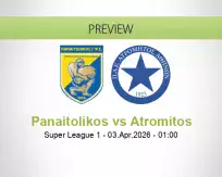 Panaitolikos Atromitos betting prediction (04 April 2026)