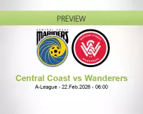 Central Coast Wanderers betting prediction (22 February 2026)