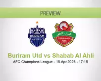 Buriram Utd vs Shabab Al Ahli