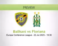 Ballkani Floriana betting prediction (22 July 2025)