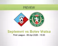 Septemvri Botev Vratsa betting prediction (06 April 2026)