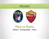 Pisa Roma betting prediction (31 August 2025)