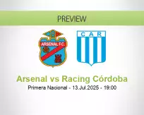 Arsenal Racing Córdoba betting prediction (13 July 2025)