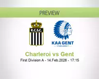 Charleroi Gent betting prediction (14 February 2026)