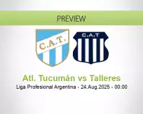 Atl. Tucumán Talleres betting prediction (23 August 2025)
