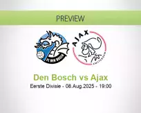 Den Bosch Ajax betting prediction (08 August 2025)