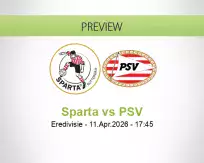 Sparta PSV betting prediction (11 April 2026)