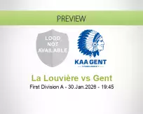 La Louvière Gent betting prediction (31 January 2026)