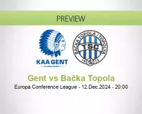 Gent Bačka Topola betting prediction (12 December 2024)