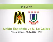 Unión Española U. La Calera betting prediction (19 July 2025)