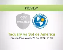 Tacuary Sol de América betting prediction (27 October 2024)