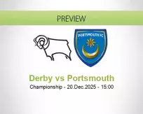 Derby Portsmouth betting prediction (20 December 2025)