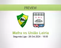 Mafra União Leiria betting prediction (28 October 2024)