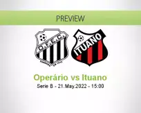 Operário Ituano betting prediction (21 May 2022)