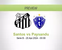 Santos Paysandu betting prediction (20 April 2024)