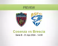 Cosenza Brescia betting prediction (01 April 2024)