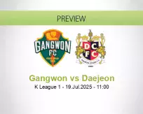 Gangwon Daejeon betting prediction (19 July 2025)