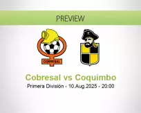 Cobresal Coquimbo betting prediction (11 August 2025)