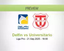 Delfin Universitario betting prediction (21 September 2025)