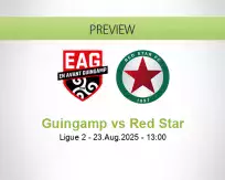 Guingamp Red Star betting prediction (23 August 2025)
