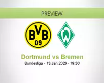 Dortmund Bremen betting prediction (13 January 2026)