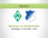 Bremen Hoffenheim betting prediction (10 January 2026)