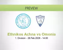 Ethnikos Achna Omonia betting prediction (28 February 2026)