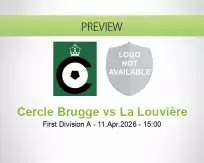 Cercle Brugge La Louvière betting prediction (11 April 2026)