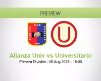 Alianza Univ Universitario betting prediction (05 August 2025)
