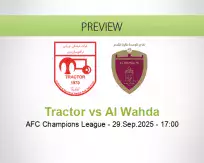 Tractor Al Wahda betting prediction (29 September 2025)