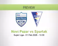 Novi Pazar Spartak betting prediction (01 February 2026)