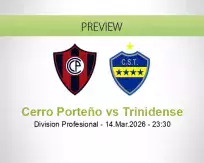 Cerro Porteño Trinidense betting prediction (14 March 2026)