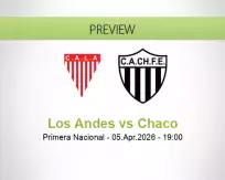 Los Andes Chaco betting prediction (05 April 2026)